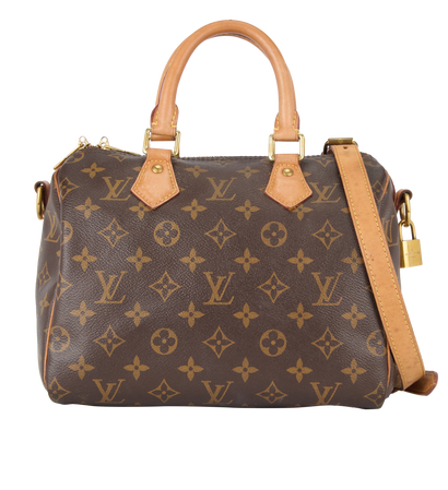 Speedy 25 Bandouliere, &pound;795, Handbags, Brown, Coated Canvas, Front view